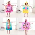 for Boys Girls Towel Robe Bathrobe Hooded Cloak Towel Hooded Poncho Towel