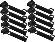 LeoLeoyy 10pcs Suitcase Explosion-Proof Zipper Zippers Zipper Replacement Pulls Kit Zipper Puller Helper Zipper Pull Replacement for Jacket Zipper Pulls for Backpack Zip Head Black Nylon