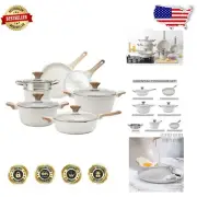 Complete 11-Piece Non-Stick Kitchen Cookware Set - Effortless Everyday Cooking