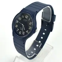 在飛比找樂天市場購物網優惠-CASIO手錶 黑面數字深藍輕薄膠錶【NECH21】
