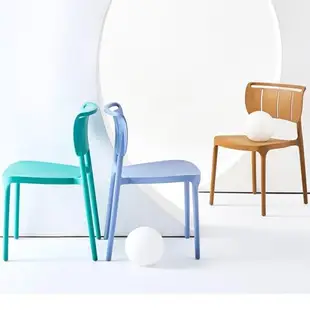 塑料椅子加厚簡約休閑靠背家用餐椅簡易一體成型北歐書桌辦公椅子