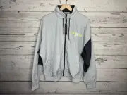 Nike Mens Gray Air Jordan Jumpman DNA Windbreaker Full Zip Jacket Size Small NWT