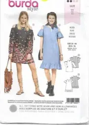 B298 BURDA 6402: DRESS SIZE 8-18 SEWING PATTERN