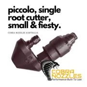 NEW - 1/4'' Cobra Piccolo Root Cutter - From 15LPM / 3.9GPM TO 20LPM / 5.2GPM