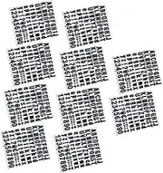 HOMSFOU Set of Self-Adhesive DIY Address Number Stickers Mailbox Numbers for Outside Alphabet Decals for Home Decor