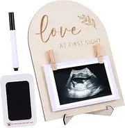 CATIEBYE Ultrasonic Photo Frame Picture Frames Show Rack Shower Shower Decor Sonogram Picture Frame Photo Frame Photo Display Frame Keepsake Boxwood