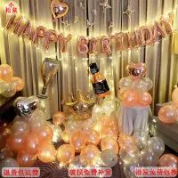 在飛比找蝦皮商城精選優惠-氣球派對 生日氣球 生日派對  氣球成人生日派對裝飾字母鋁膜