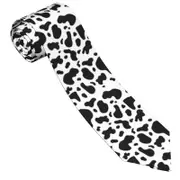 Cow Print Men'S Necktie Fashion Neck Tie Skinny Ties Gifts For Weddings, Groom, Business Party