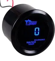 trade; 2" 52mm Black Car Auto Digital Blue LED Light Water Temp Temperature LED Gauge Meter