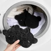 6 Pet Hair Remover Bear Shape Laundry Ball Washing Machine Lint Catcher Reusable