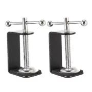 2Pcs Table Mic Arm Stand Clamp Universal Clamp Desktop Microphone Desk Arm Stand