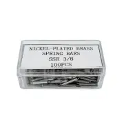 100PCS Nickel Plated 10mm Spring Bar Pins Link Watch Band Strap Single Shoulder