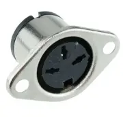 5 x 3-Pin DIN Panel Mount Female Socket Connector