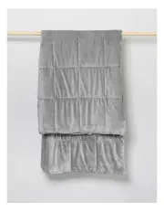 [Heritage] Quilted Plush Blanket in Grey
