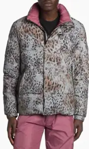 NWT Moncler Genius 2 Moncler 1952 Dun Animal-Print Reversible Down Jacket S 4
