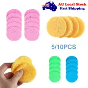 5/10 PCS Compressed Facial Cleaning Wash Puff Sponge Face Cleansing Washing Pad