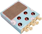 Interactive Cat Enrichment Tool,Kitty Puzzle Box,Kitty Scratching Board,Cat Claw Sharpening Pad, with Spring,Pet Interactive Tool,Bring Fun, Relieve Boredom and Train IQ