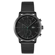 Lacoste Replay Black Leather Men's Multi-function Watch - 2011177