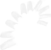 Healeved 500pcs False Nails Fake Nail Transparent Nails Tips