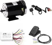 [YC Yier] 48V 1000W Electric Brushed DC Motor Speed Controller, Throttle Foot Pedal Keylock for Dirt Bike e-Bike ATV Go Kart Moped Mini Bikes Motorized Bicycle Quad Drift Trike Scooter Razor 4 Wheelers