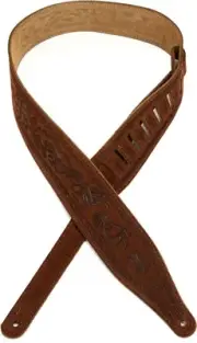 Levy's MS17T03 Suede Guitar Strap - Brown (5-pack) Bundle
