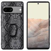 For Google Pixel 7a Phone Case Textured Coated TPU + PC Anti-drop Back Cover with Kickstand