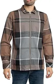 [Barbour] Men's Lannich Tartan Overshirt, Cedarwood