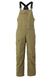 Men's Snowman Bib Insulated Waterproof Ski and Snowboard Pants - Capers - X-L...