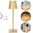 LED Cordless Table Lamp Touch Dimming Bedside Night Light USB Rechargeable Lamp