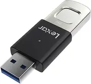 Lexar JumpDrive Fingerprint F35 PRO 256GB USB3.0 Flash Drive, Up to 400MB/s Read/350MB/s Write USB Stick, 10 Fingerprint IDs Allowed Memory Stick, USB Drive for Computer/PC/Laptop (LJDF35P256G-RNBNG)