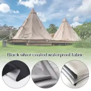 Polyester Taffeta Black Silver Coated Waterproof Sunproof Umbrella Tent Fabrics.