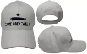 Gonzales Come And Take It White With Blue Letters Adjustable Embroidered Hat Cap