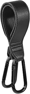 Baby Stroller Hooks - Rotating Stroller Hanging Hook - Stroller Accessories Organizer Hook with 2 Carabiners Clips for Mommy When