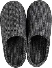 Slippers Cotton and Linen Mute and Comfortable Herringbone Nylon Rooted Men and Women Models Home Slippers Suitable for Home Hotel Slippers