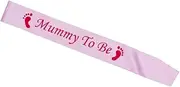 Gadpiparty Footprint Sashes Satin Shoulder Strap Baby Shower Bridal Mom Party Sashes