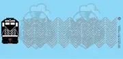 EMD Chevrons GP SD Gray Style 6 HO Scale Decals