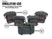For Royal Enfield Himalayan 450 Black & Brown Trail, Pannier With Duffle Bags
