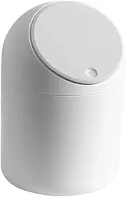 TEHAUX Garbage Can for Car Interior Small Waste Storage Bucket in ABS for Office Kitchen Bedroom