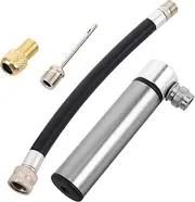 Abaodam 1 Set Mini Pump Ball Pump Inflator Bike Tire Inflator Silver Aluminum Alloy