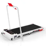 BLACK LORD Treadmill Electric Walking Pad Incline Shock Absorbers Foldable White