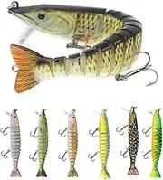 Fishing Lures, Bionic Multi Jointed Lure Swimming Posture Freshwater Saltwater Bass Fishing baits Kit