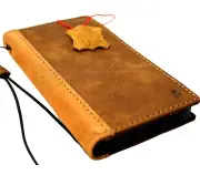 Genuine Vintage Leather Case For Apple iPhone 13 Book Wallet Cover Retro Suede