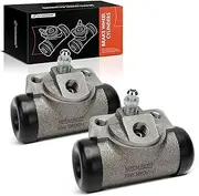 A-Premium Rear Drum Brake Wheel Cylinder Compatible with Select Cadillac Models - DeVille 1953-1957, Eldorado 1953-1957, Series 60 75 Fleetwood 1950-1957, Series 62 1950-1951, 2-PC Set