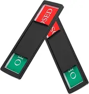 jojofuny 2 pcs Magnetic Open Closed Sign Slider Indicator for Office Home Retail and Easy to Use Flipping Design for Windows Doors Reliable Magnetic Signage