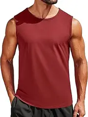 [COOFANDY] Men's Sleeveless Muscle Shirts Quick Dry Workout Tank Top Gym Tee Shirts Bodybuilding Tanks