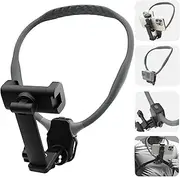 [Beviliu] Neck Phone Holder for Recording, Hands-Free POV/Vlog Neck Mount with Phone Clip & Chest Strap for Cooking/Fishing/Video Filming, Content Creator Phone Holder for iPhone Android Insta360