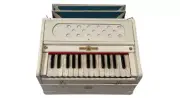 2 Octave Harmonium mini white- 27 Keys Double Bellow Rich Sound in Small Package