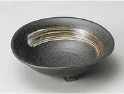 Yamasita Craft 63-23-506 White Brush Celestial Three-Foot Medium Bowl