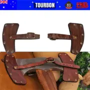 TOURBON Leather 2 Bits Axe Sheath Chopping Haft Hatchet Head Blade Cover