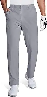 [MAGCOMSEN] Mens Golf Pants Stretch Dress Pants Quick Dry Water Resistant Lightweight Flat Front Work Pants Moisture Wicking